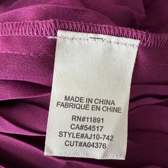 Ali & Jay Le Flirt Off the Shoulder Pleated Magenta Mini Dress NWT - Picture 10 of 15